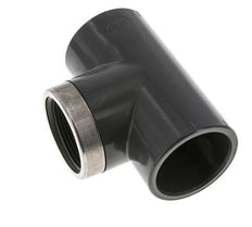 PVC Tee Fitting Female Socket 50mm x Female Rp1-1/2''