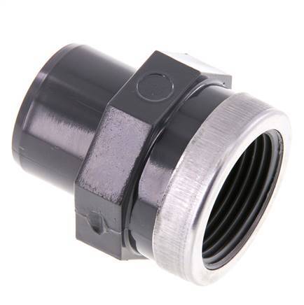 PVC Fitting Male Socket 32mm x Female Rp 1'' [2 Pieces]