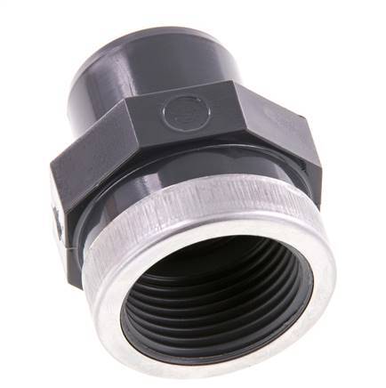 PVC Fitting Male Socket 32mm x Female Rp 1'' [2 Pieces]