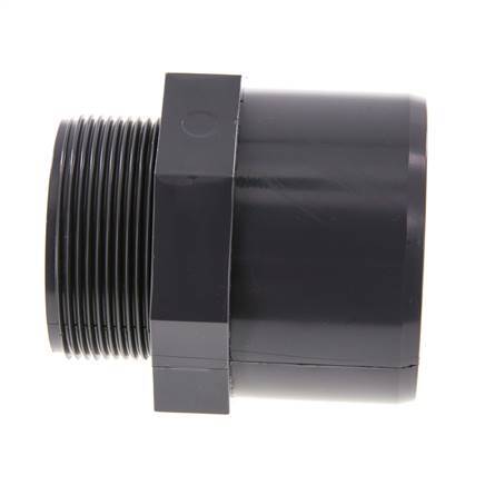 PVC Fitting Female Socket 63x75mm x Male G 2'' [2 Pieces]