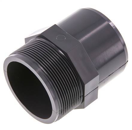 PVC Fitting Female Socket 63x75mm x Male G 2-1/2'' | Tameson.com
