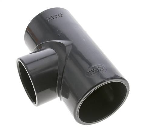 PVC Reducing Tee Fitting Socket 75 to 63mm
