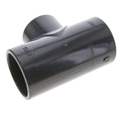 PVC Reducing Tee Fitting Socket 75 to 63mm