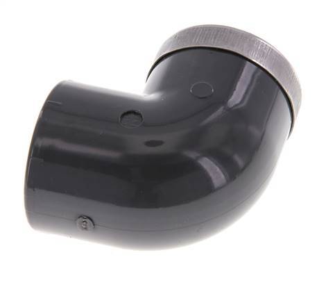 PVC 90deg Elbow Fitting Female Socket 32x42mm x Female Rp 1''