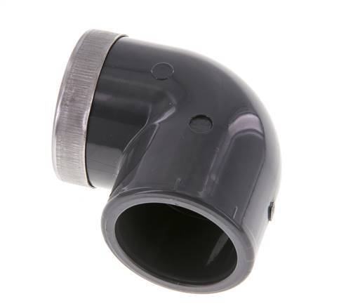 PVC 90deg Elbow Fitting Female Socket 32x42mm x Female Rp 1''