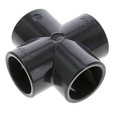 PVC Cross Fitting Socket 40x51mm | Tameson.com