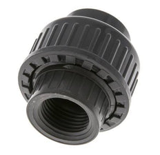 PVC Union Fitting Female Socket 20mm x Female Rp 1/2'' FKM