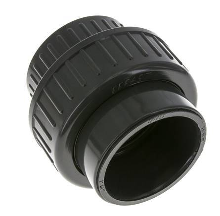 PVC Union Fitting Female Socket 75mm x Female Rp 2-1/2'' EPDM