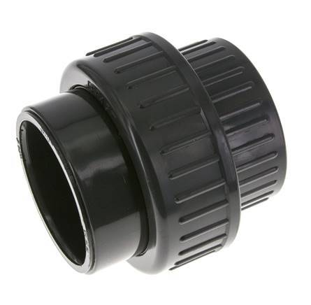 PVC Union Fitting Female Socket 75mm x Female Rp 2-1/2'' EPDM