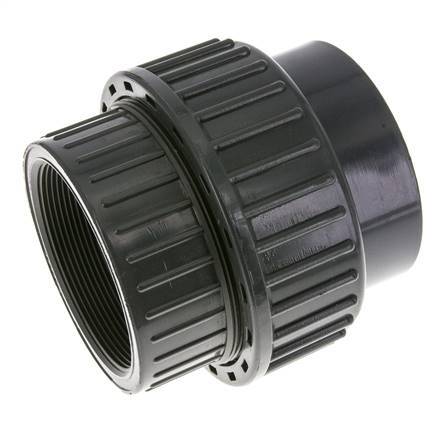 PVC Union Fitting Female Socket 90mm x Female Rp 3'' EPDM