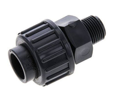 PVC Union Fitting Female Socket 16mm x Male R 3/8'' FKM