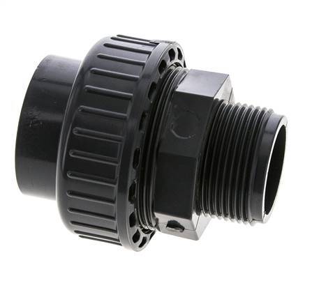 PVC Union Fitting Female Socket 40mm x Male R 1 1/4'' EPDM