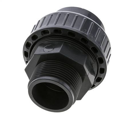 PVC Union Fitting Female Socket 40mm x Male R 1 1/4'' EPDM