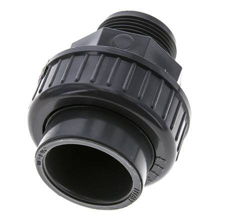 PVC Union Fitting Female Socket 40mm x Male R 1 1/4'' FKM
