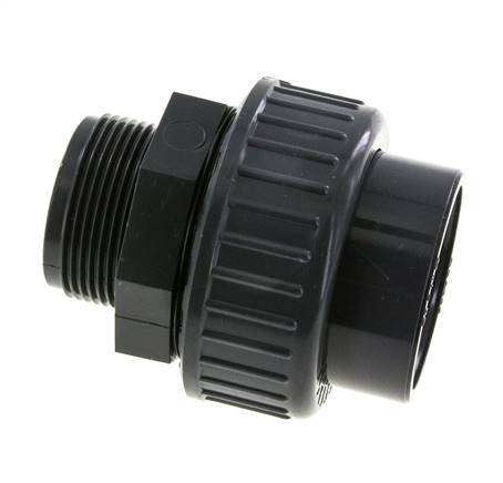 PVC Union Coupling 1-1/2" Pipe Fitting Socket X Socket PVC Adapter
