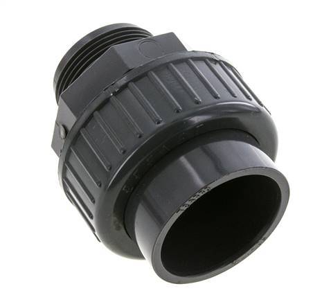 PVC Union Fitting Female Socket 50mm x Male R 1-1/2'' FKM