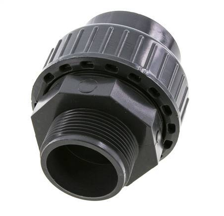 PVC Union Fitting Female Socket 50mm x Male R 1-1/2'' FKM