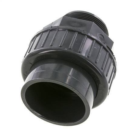 PVC Union Fitting Female Socket 63mm x Male R 2'' EPDM
