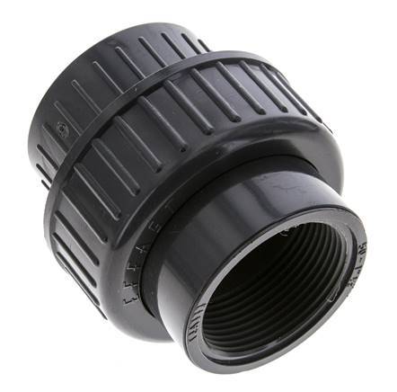 PVC Union Fitting Female Rp 1-1/2'' EPDM
