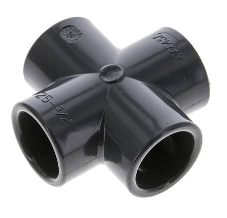 PVC Cross Fitting Socket 25x34mm | Tameson.com