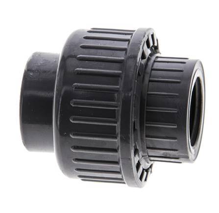 PVC Union Fitting Female Rp 1/2'' FKM