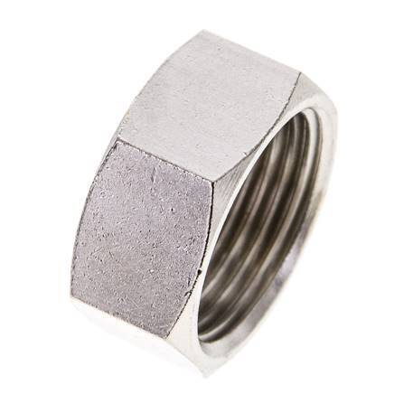 19mm (G3/4'') Nickel-plated Brass Union Nut L13.5mm [2 Pieces]