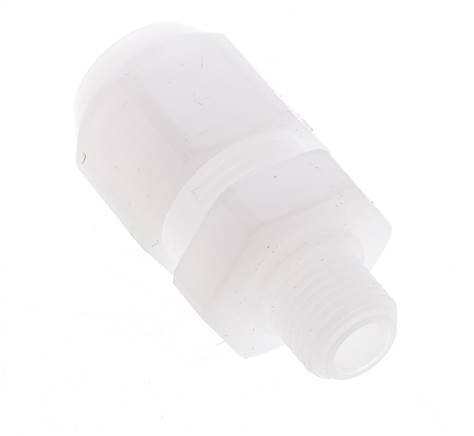 8x10mm & G1/4'' PVDF Straight Hose Fitting with Male Threads 10bar/145psi