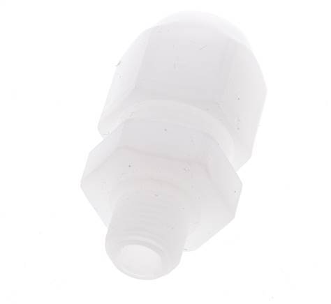 4x6mm & G1/2'' PVDF Straight Hose Fitting with Male Threads 10bar/145psi
