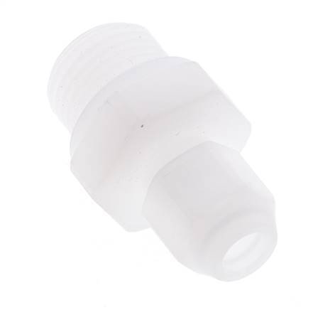 8x10mm & G3/8'' PVDF Straight Hose Fitting with Male Threads 10bar/145psi