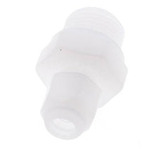 8x10mm & G1/4'' PVDF Straight Hose Fitting with Male Threads 10bar/145psi