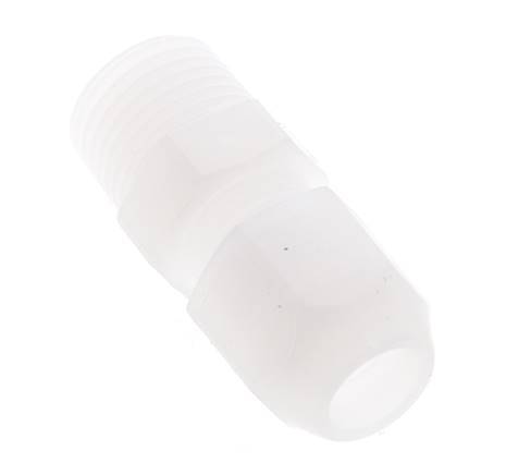 6x8mm & R1/8'' PP Elbow Hose Fitting with Male Threads 10bar/145psi [2 Pieces]