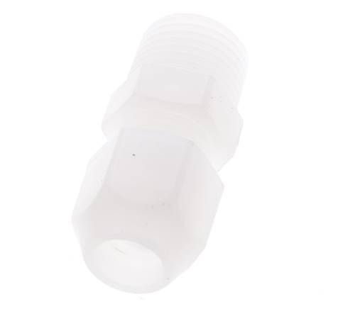 10x12mm & R1/2'' PP Elbow Hose Fitting with Male Threads 10bar/145psi [2 Pieces]
