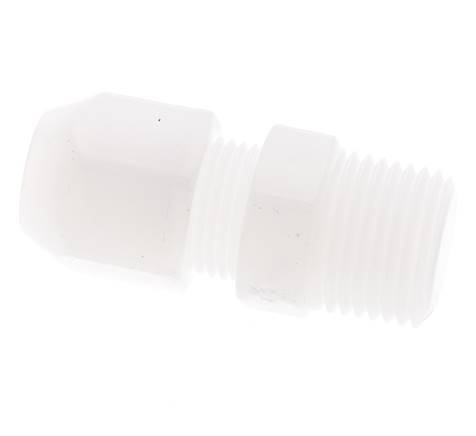 2x4mm & R1/8'' PP Elbow Hose Fitting with Male Threads 10bar/145psi [2 Pieces]