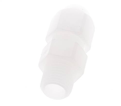 10x12mm & R3/8'' PP Elbow Hose Fitting with Male Threads 10bar/145psi [2 Pieces]