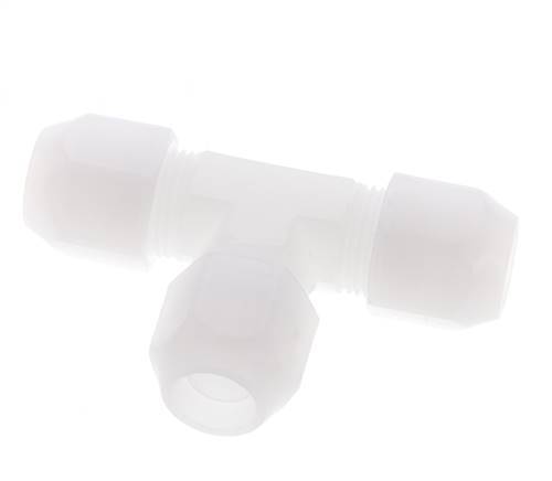 12x14mm PVDF T-Shape Hose Fitting 10bar/145psi