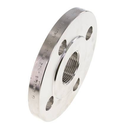 Threaded Flange DN125-PN16 Rp 5'' Stainless Steel 1.4571 DIN 2566 And EN 1092-1 (Type 13)