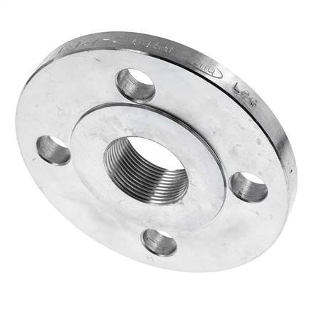 Threaded Flange DN150-PN16 Rp 6'' Zinc-Plated Steel DIN 2566 And EN 1092-1 (Type 13)