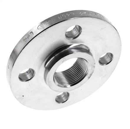 Threaded Flange DN80-PN16 Rp 3'' Zinc-Plated Steel DIN 2566 And EN 1092-1 (Type 13)