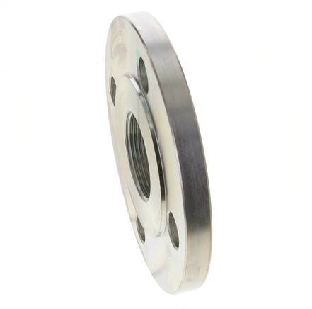 Threaded Flange DN50-PN40 Rp 2'' Zinc-Plated Steel DIN 2567 And EN 1092-1 (Type 13)