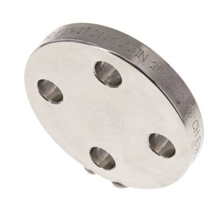 Blind Flange DN10-PN16 Stainless Steel 1.4571 DIN 2527
