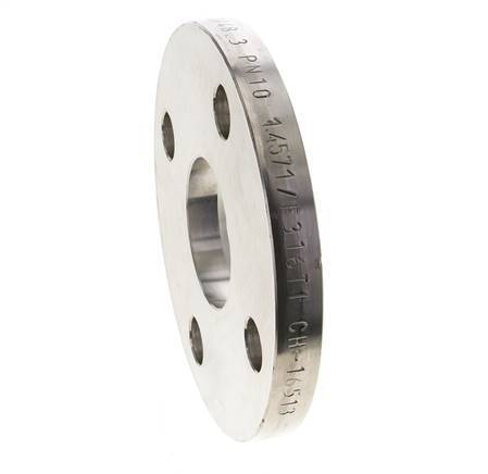 Loose Flange DN100-PN10 Stainless Steel 1.4571 Full Material DIN 2642 And EN 1092-1 (Type 02)