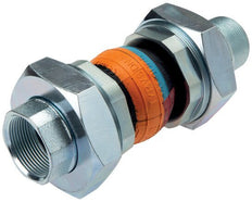 Threaded Rubber Expansion Joint DN32 R 1-1/4'' (Male)-R 1-1/4'' (Male) NBR