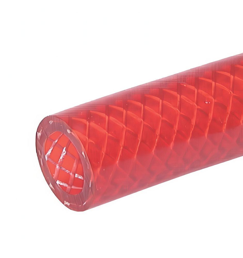 PVC universal liquid hose 19x26 mm 25 m Red colour food-grade