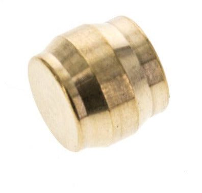 12mm Brass Closing Plug for Compression Ring Fittings 75 Bar DIN EN 1254-2 [2 Pieces]
