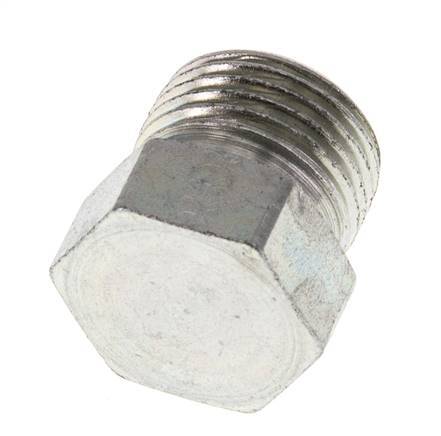 10S Zinc plated Steel Closing Plug for Tubes 630 Bar DIN 2353