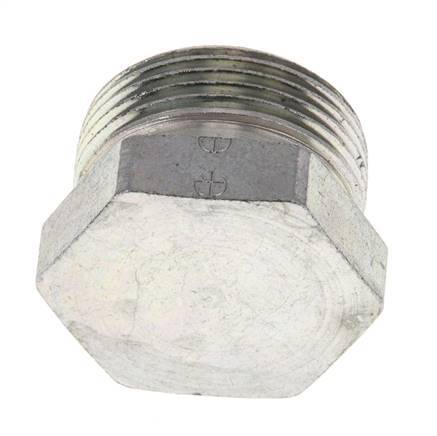 18L Zinc plated Steel Closing Plug for Tubes 315 Bar DIN 2353
