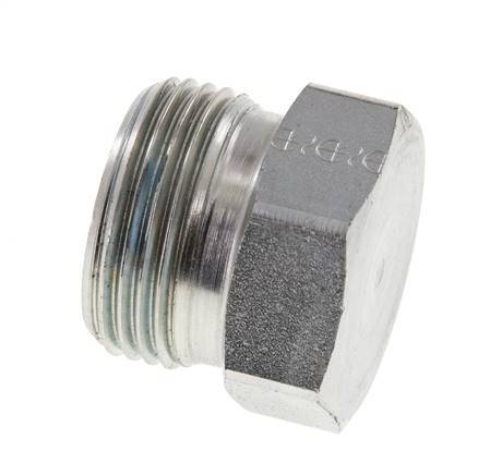 20S Zinc plated Steel Closing Plug for Tubes 400 Bar DIN 2353