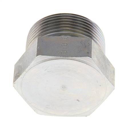 30S Zinc plated Steel Closing Plug for Tubes 400 Bar DIN 2353