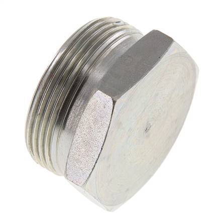 35L Zinc plated Steel Closing Plug for Tubes 160 Bar DIN 2353