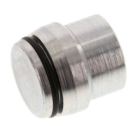 25S Zinc plated Steel Closing Plug for Cutting Ring Fittings 400 Bar DIN 2353 [2 Pieces]